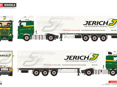 WSI WSI Mercedes-Benz Actros MP5  Big Space 4x2 with 3-axle box trailer JERICH