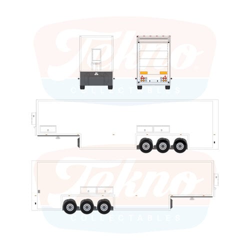 Tekno Tekno 3-axle Double-Decker trailer T.B. Tekno Tekno 3-axle Double-Decker trailer T.B.