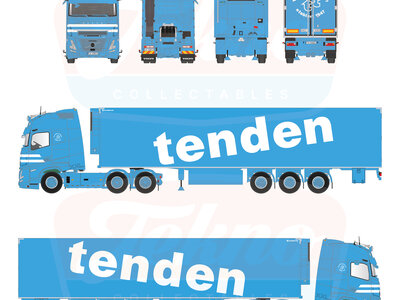Tekno Tekno Volvo FH Aero Globetrotter XXL met 3-assige koeloplegger TENDEN TRANSPORT