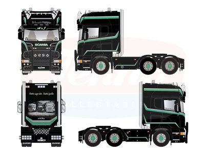 Tekno Tekno Scania R-serie Topline 6x2  VILARDELL TRANSPORT