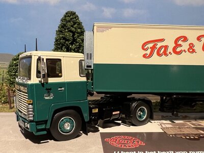 Tekno Tekno Scania 110 with 2-axle widespread reefertrailer BOOY TWELLO