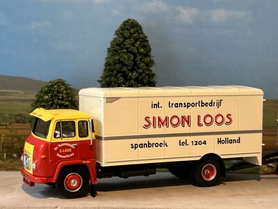 Tekno Tekno Scania LB76 Vabis Rigid truck with 2-axle trailer SIMON LOOS