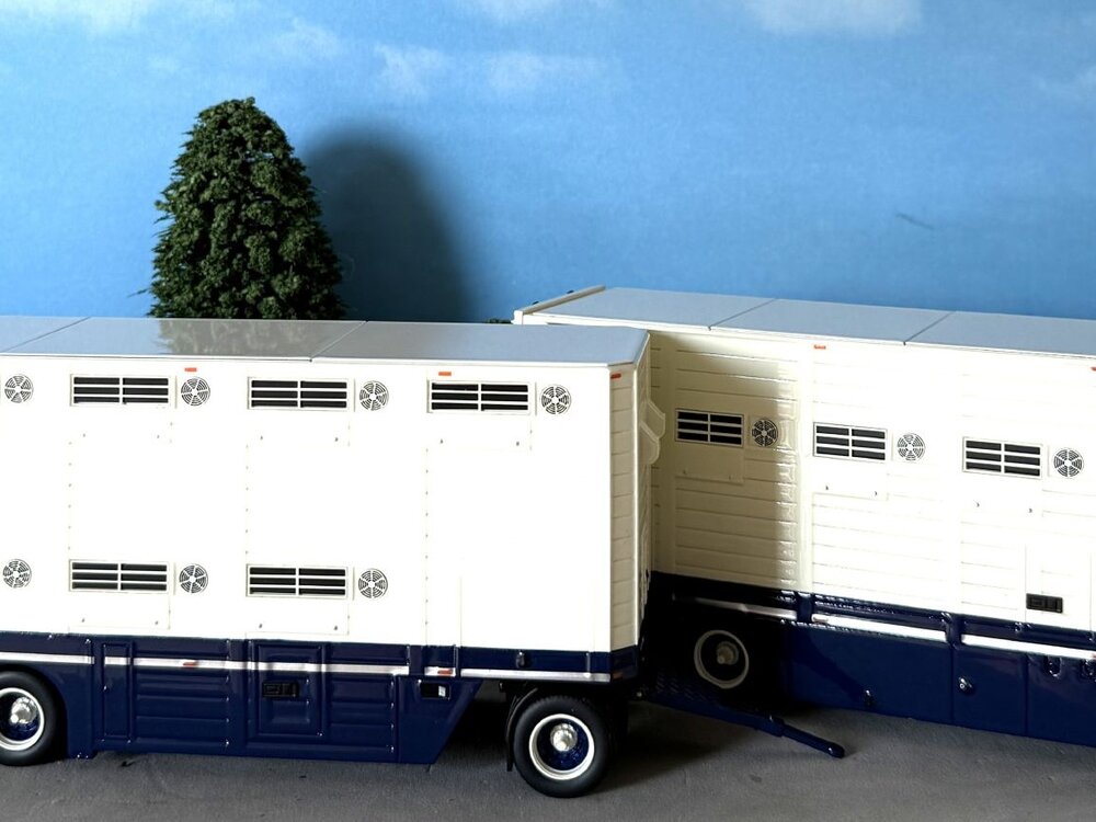 IMC IMC Scania R High roof boxed truck with 3-axle livestock trailer BERGSMA