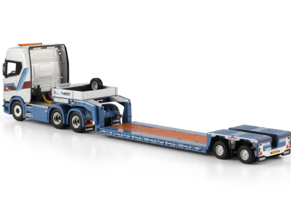 WSI WSI Scania S Highline 6x2 met 2-assige euro PX dieplader POL-TRANSPORT