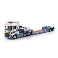 WSI Scania S Highline 6x2 met 2-assige euro PX dieplader POL-TRANSPORT