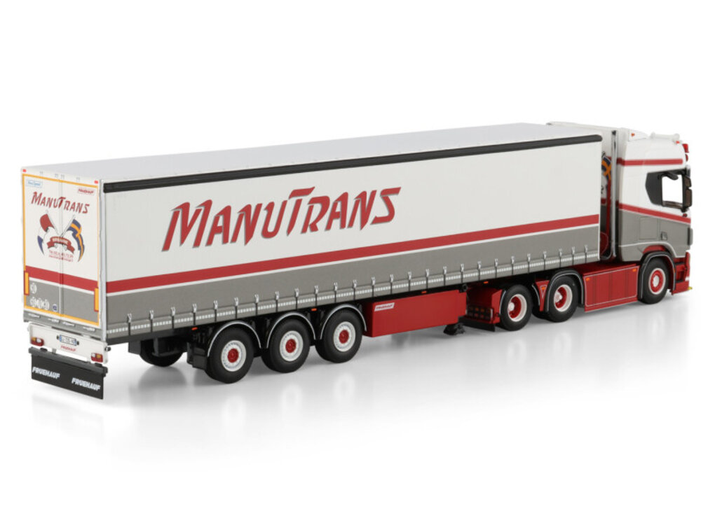 WSI WSI Scania R Highline 6x2 with 3-axle curtainside trailer MANUTRANS