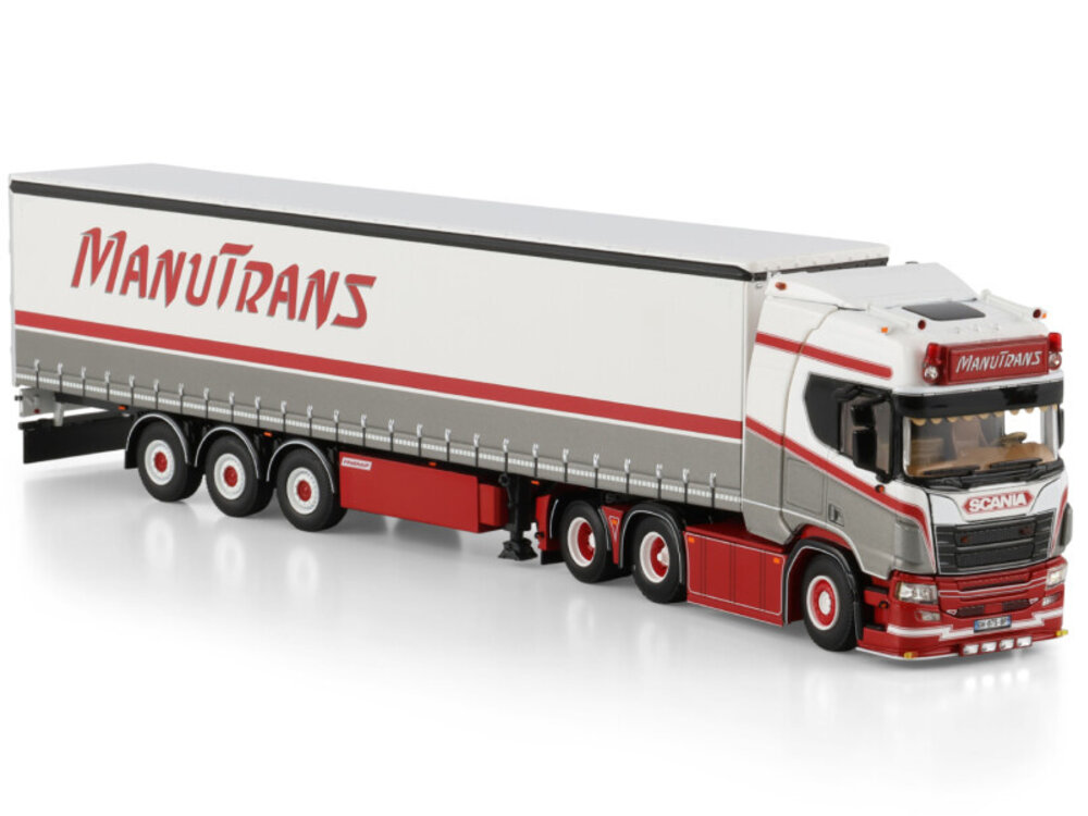 WSI WSI Scania R Highline 6x2 with 3-axle curtainside trailer MANUTRANS