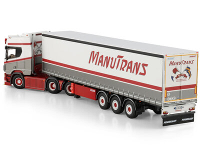 WSI WSI Scania R Highline 6x2 with 3-axle curtainside trailer MANUTRANS