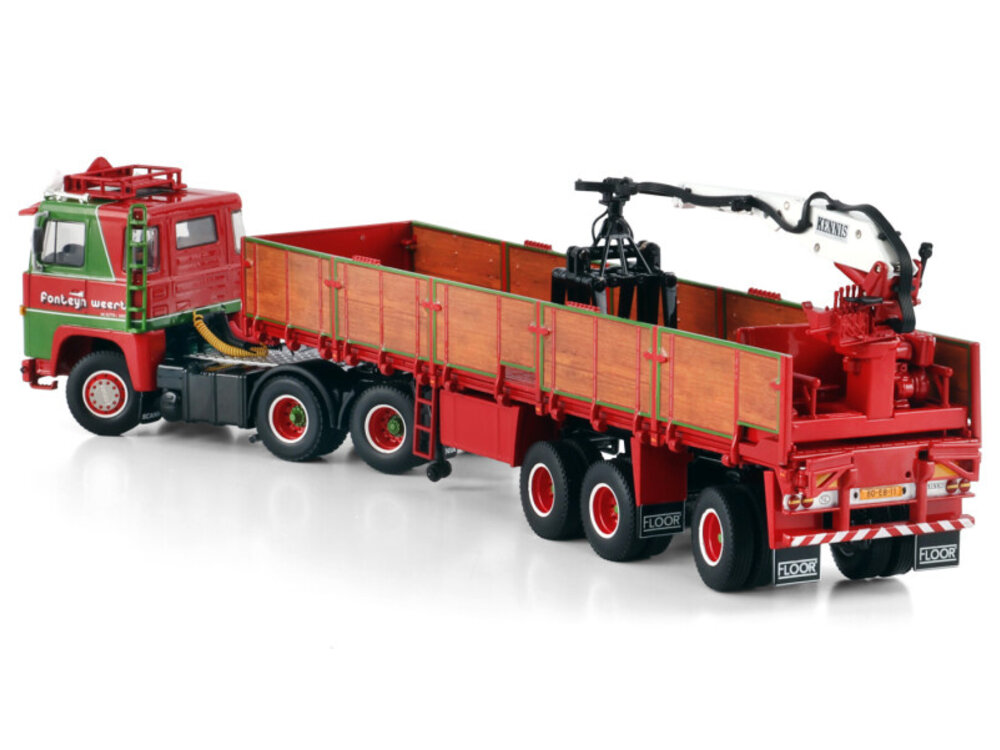 WSI WSI Scania 140 6x2 met 3-as classic stenenoplegger FONTEIJN WEERT