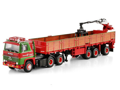 WSI WSI Scania 140 6x2 met 3-as classic stenenoplegger FONTEIJN WEERT