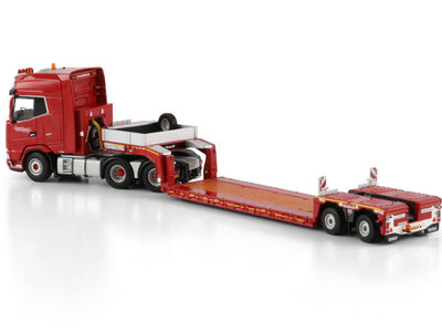 WSI WSI Daf XG+ 6x4  met 2-assige euro PX Lowloader NOOTEBOOM RED LINE