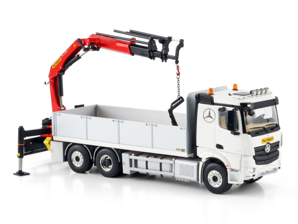 WSI WSI Mercedes- Benz Actros MP5 Classic  Space riged flatbed truck 6x2 with palfinger PK 19.001 SLD 5 PALFINGER