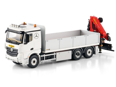 WSI WSI Mercedes- Benz Actros MP5 Classic  Space riged flatbed truck 6x2 with palfinger PK 19.001 SLD 5 PALFINGER