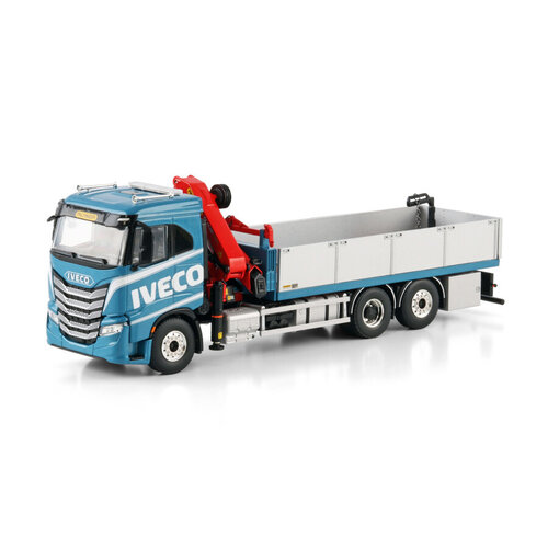 WSI WSI Iveco S-Way AS low riged flatbed truck 6x2 + palfinger 24.001 SLD 5 Palfinger WSI WSI Iveco S-Way AS low riged flatbed truck 6x2 + palfinger 24.001 SLD 5 Palfinger