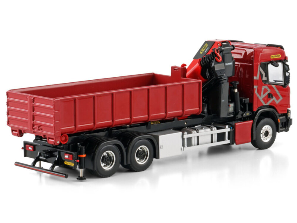 WSI 1/50 SCANIA コンテナ+ Palfinger WSI Boxit Scania S Highline CS20H Flatbed Truck-Trailer +
