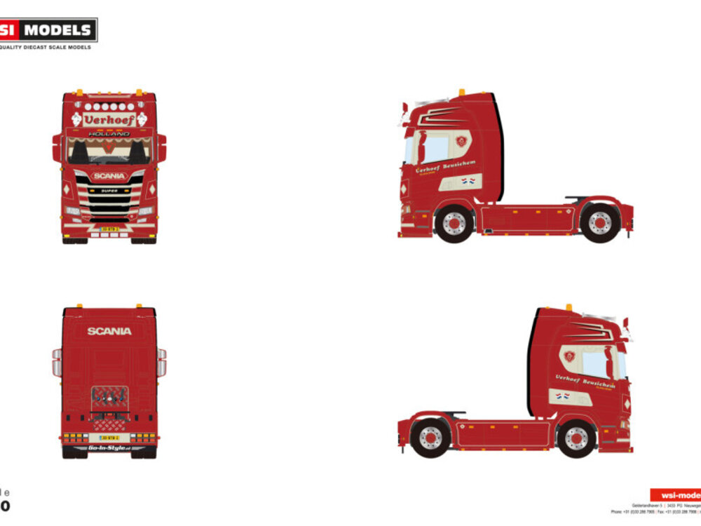 WSI WSI Scania R Highline 4x2 VERHOEF TRANSPORT