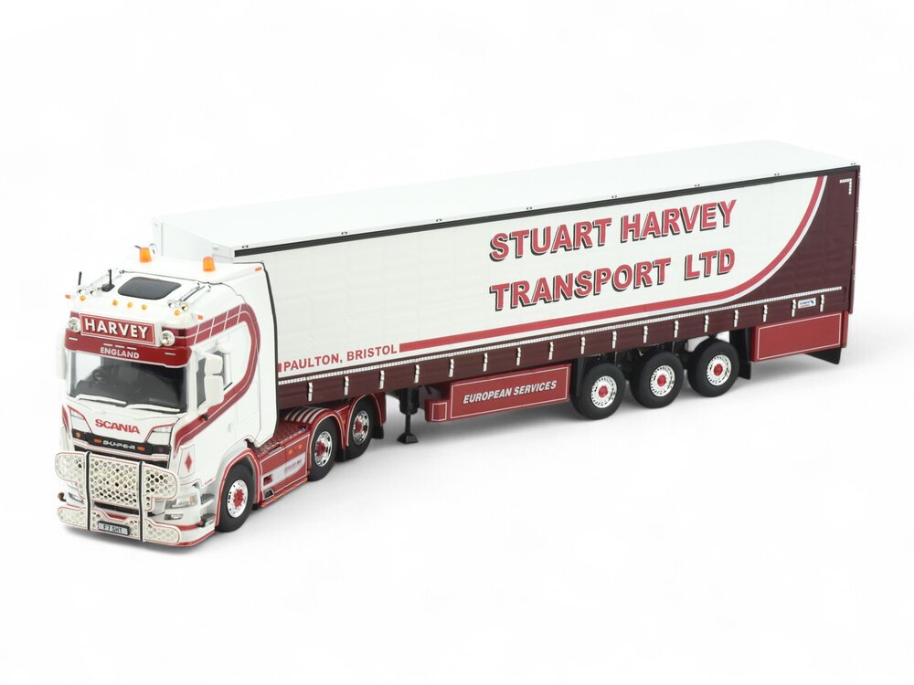 Tekno Tekno Scania Next Gen S-Highline with 3-axle curtainside trailer STUART HARVEY TRANSPORT