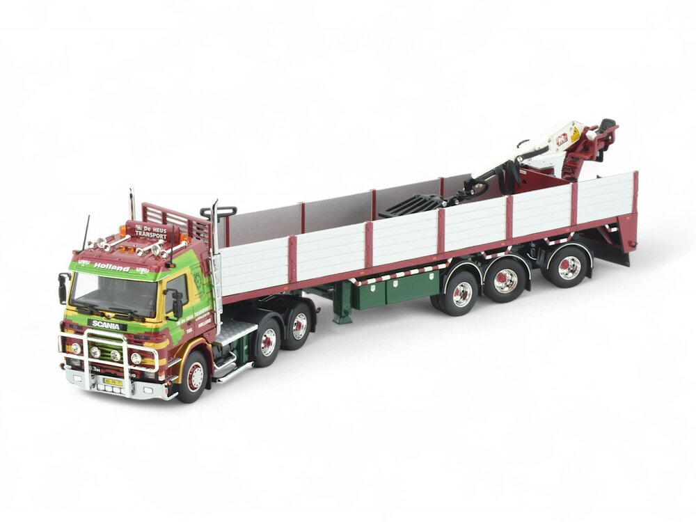 Tekno Tekno Scania 143-450 met 3-assige stenenoplegger DE HEUS