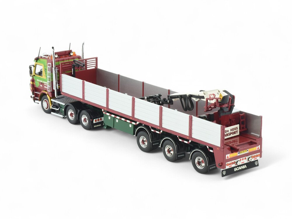 Tekno Tekno Scania 143-450 with 3-axle bricktrailer DE HEUS