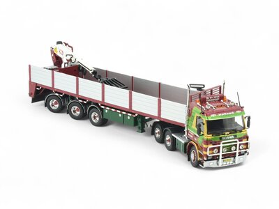 Tekno Tekno Scania 143-450 met 3-assige stenenoplegger DE HEUS