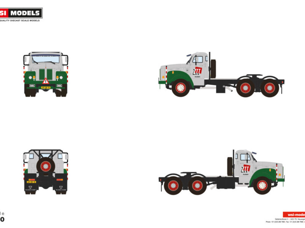 WSI WSI Scania L110 Dat Cab Torpedo 6x4 ZWAAR TRANSPORT TWENTE (ZTT)