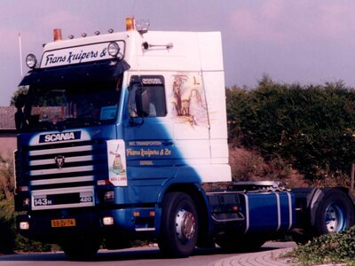 WSI WSI Scania 143H streamline with 3-axle flexcontainer trailer+ 40ft. container WILBERT KUIPERS