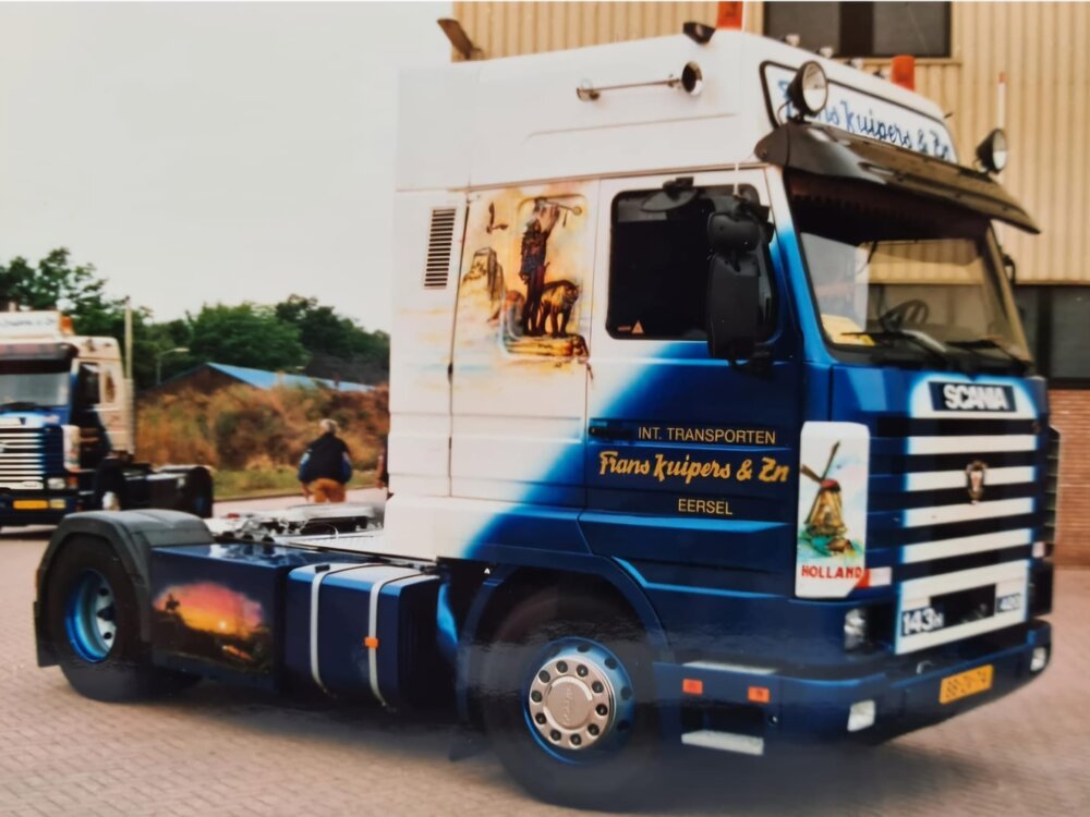 WSI WSI Scania 143H streamline with 3-axle flexcontainer trailer+ 40ft. container WILBERT KUIPERS