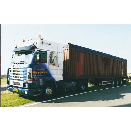 WSI WSI Scania 143H streamline with 3-axle flexcontainer trailer+ 40ft. container WILBERT KUIPERS WSI WSI Scania 143H streamline with 3-axle flexcontainer trailer+ 40ft. container WILBERT KUIPERS