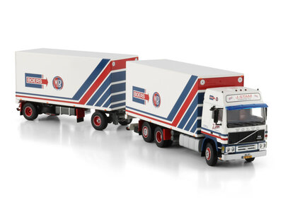 WSI WSI Volvo F12 Glob. 6x2 motorwagen met 2 as oplegger J. STAM / BOERS