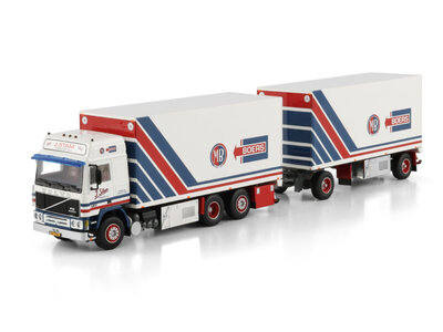 WSI WSI Volvo F12 Glob. 6x2 rigid reefer truck drawbar trailer J. STAM / BOERS WSI WSI Volvo F12 Glob. 6x2 rigid reefer truck drawbar trailer J. STAM / BOERS