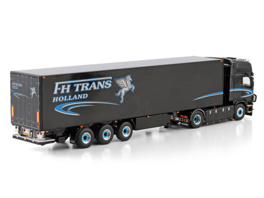 WSI WSI Scania 4-serie Topline 4x2 with 3-axle reefer tailer FH TRANS