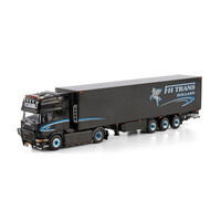 WSI Scania 4-serie Topline 4x2 met 3-assige koeloplegger FH TRANS