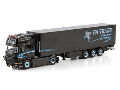 WSI WSI Scania 4-serie Topline 4x2 met 3-assige koeloplegger FH TRANS