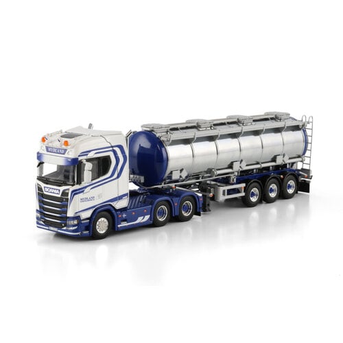 WSI WSI Scania S Highline 6x4 with 3-axle tanktrailer MYDLAND WSI WSI Scania S Highline 6x4 with 3-axle tanktrailer MYDLAND