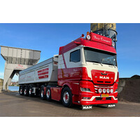 WSI MAN TGX GM 6x2  with 3-axle tipper trailer BUIJS TRANSPORT