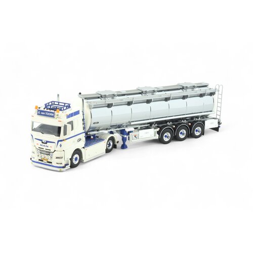 Tekno Tekno MAN TGX GM 4x2 Riged truck with 3-axle tanktrailer G. VAN TOORN Tekno Tekno MAN TGX GM 4x2 Riged truck with 3-axle tanktrailer G. VAN TOORN