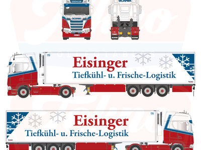 Tekno Tekno Scania NGS Highline 4x2 met 3-assige koeloplegger EISINGER