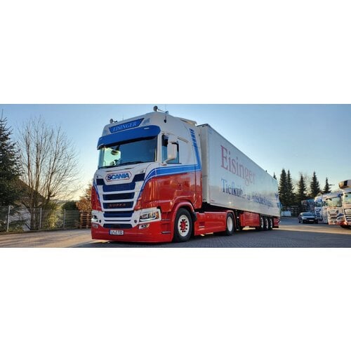 Tekno Tekno Scania NGS Highline 4x2 met 3-assige koeloplegger EISINGER Tekno Tekno Scania NGS Highline 4x2 met 3-assige koeloplegger EISINGER