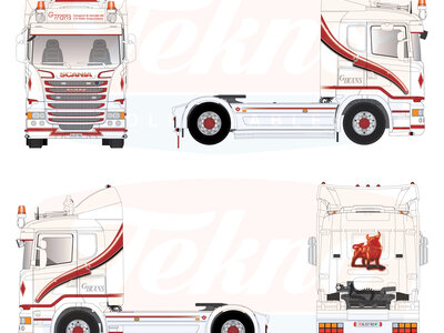 Tekno Tekno Set van 3 Scania trekkers: NGS, NGR & R-Streamline G - TRANS