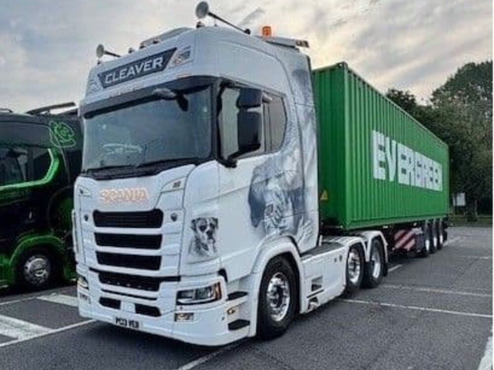 WSI WSI Scania S520 6x2 with 3-axle container trailer PAUL CLEAVER Suffolk England