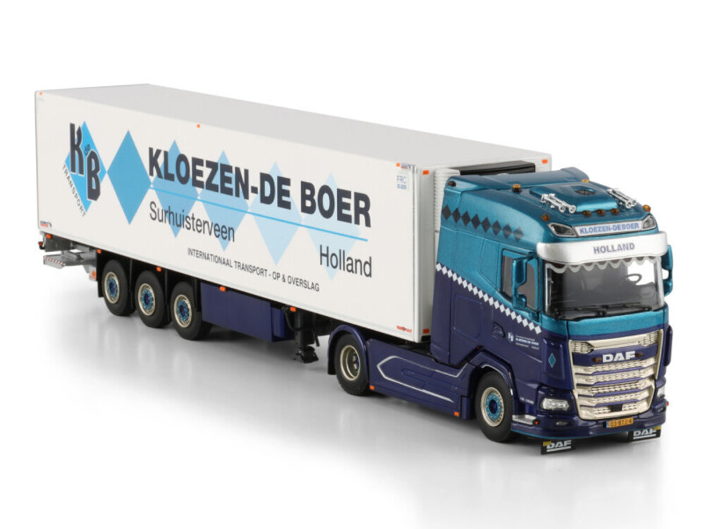 WSI WSI DAF XG 4x2 with 3-axle reefer trailer  KLOEZEN - DE BOER TRANSPORT