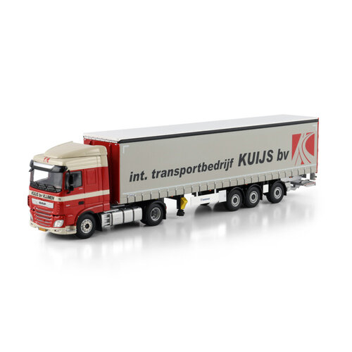 WSI WSI DAF XF Super Space Cab 4x2 with 3-axle Tridec curtainside trailer KUIJS WSI WSI DAF XF Super Space Cab 4x2 with 3-axle Tridec curtainside trailer KUIJS