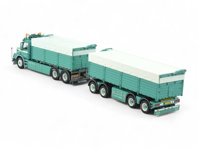 Tekno Tekno Scania 142H Torpedo Riged truck with 4-axle trailer JACOB PEDERSEN