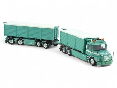 Tekno Tekno Scania 142H Torpedo dagcabine motorwagen met 4-as oplegger JACOB PEDERSEN