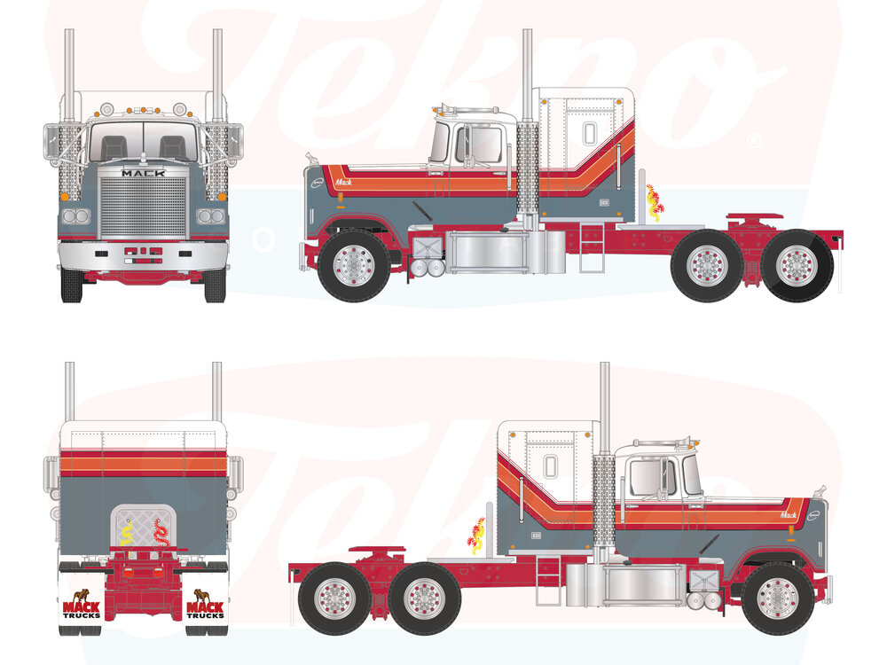 Tekno Tekno Mack Super-Liner 6x4