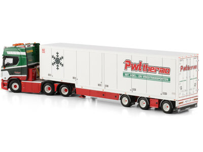 WSI WSI Scania R Highline 6x2 tag axle + semi box trailer PWT THERMO