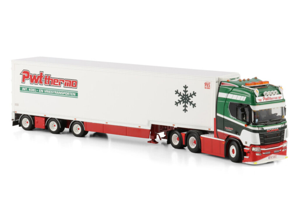 WSI WSI Scania R Highline 6x2 tag axle + semi box trailer PWT THERMO