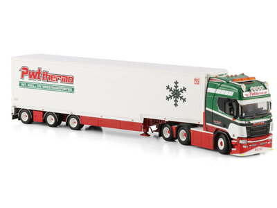 WSI WSI Scania R Highline 6x2 tag axle + semi box trailer PWT THERMO
