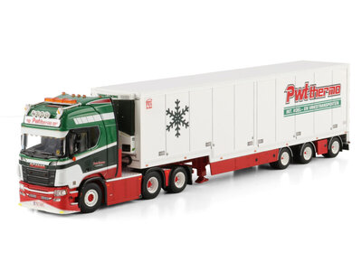 WSI WSI Scania R Highline 6x2 tag axle + semi box trailer PWT THERMO