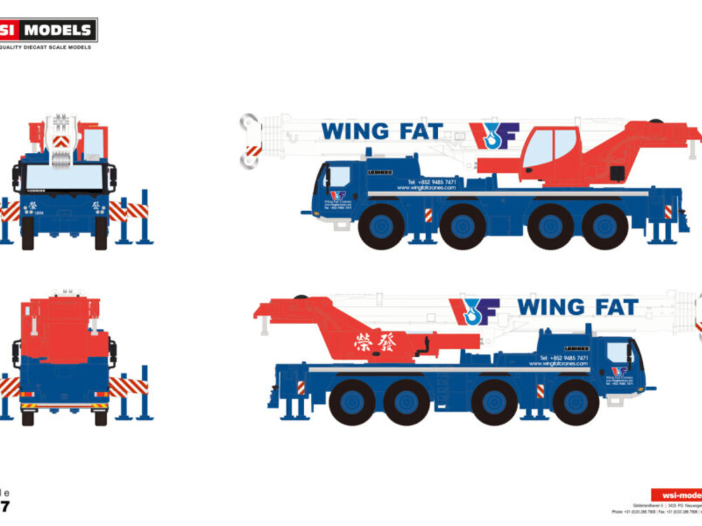 WSI WSI Liebherr LTM 1120-4.1 Mobile crane  WING FAT (scale 1:87)